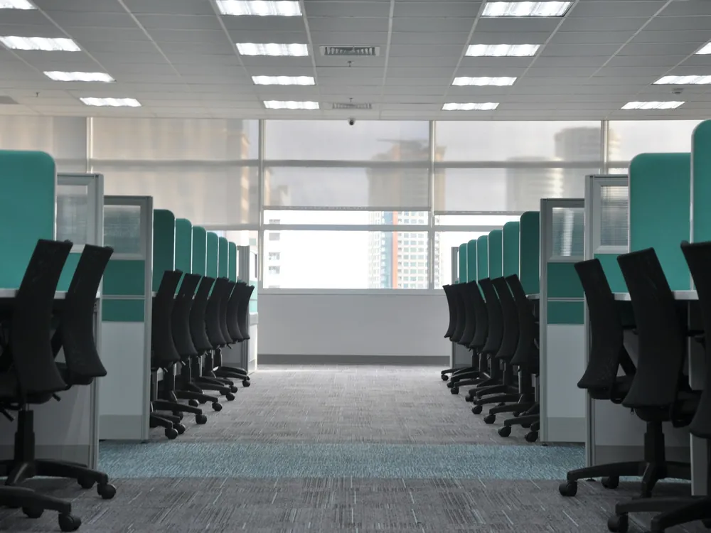 Office desks and chairs