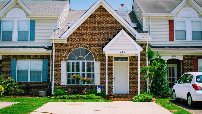 The front of a house