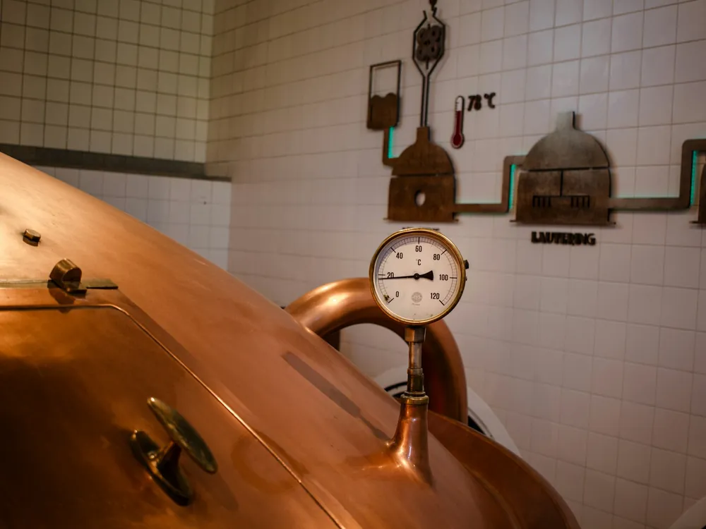 A copper brew kettle
