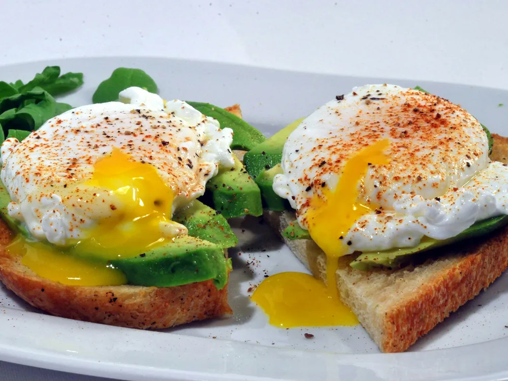 Poached eggs on toast