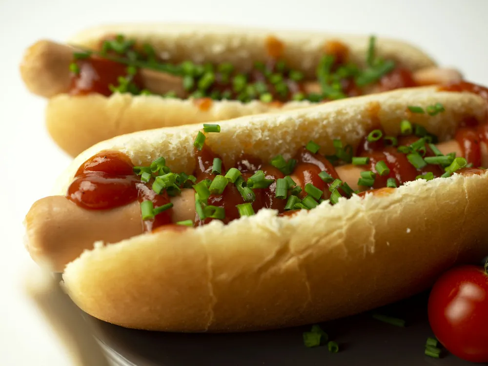 Hot dogs with toppings