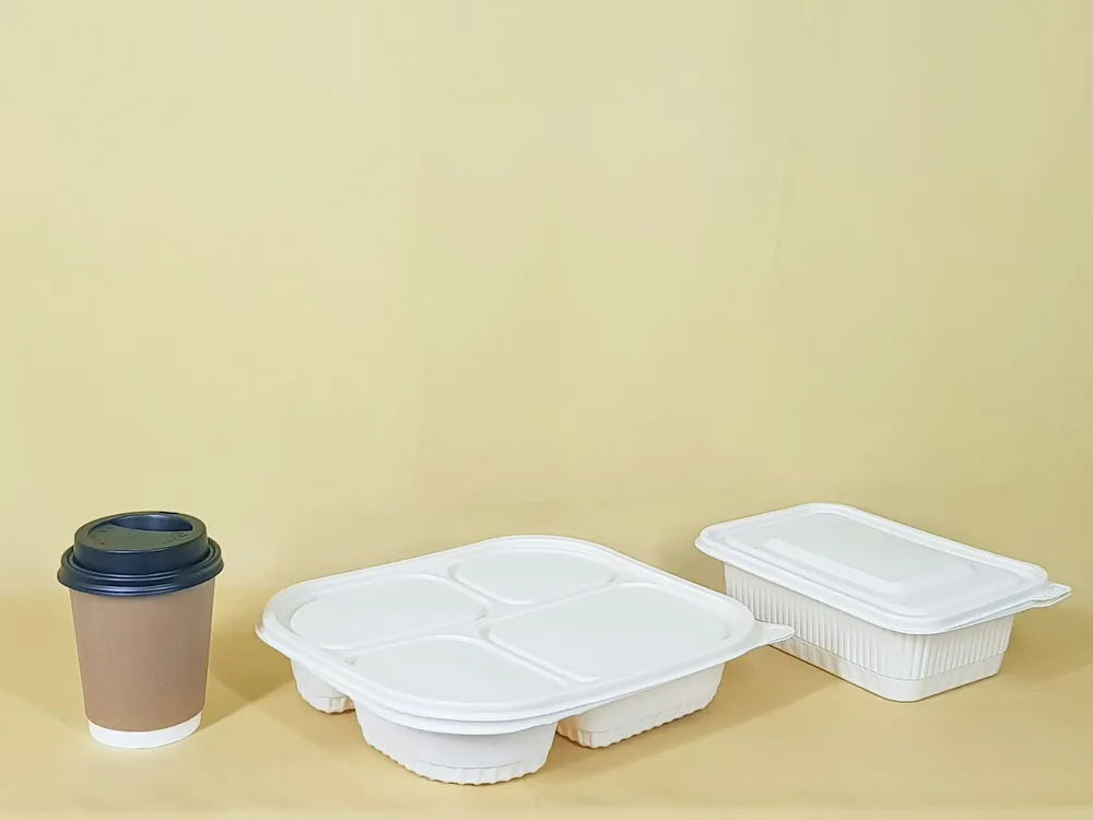Takeout containers on a table