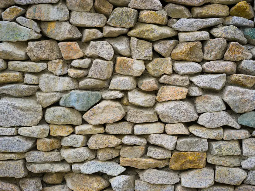 A dry stone wall